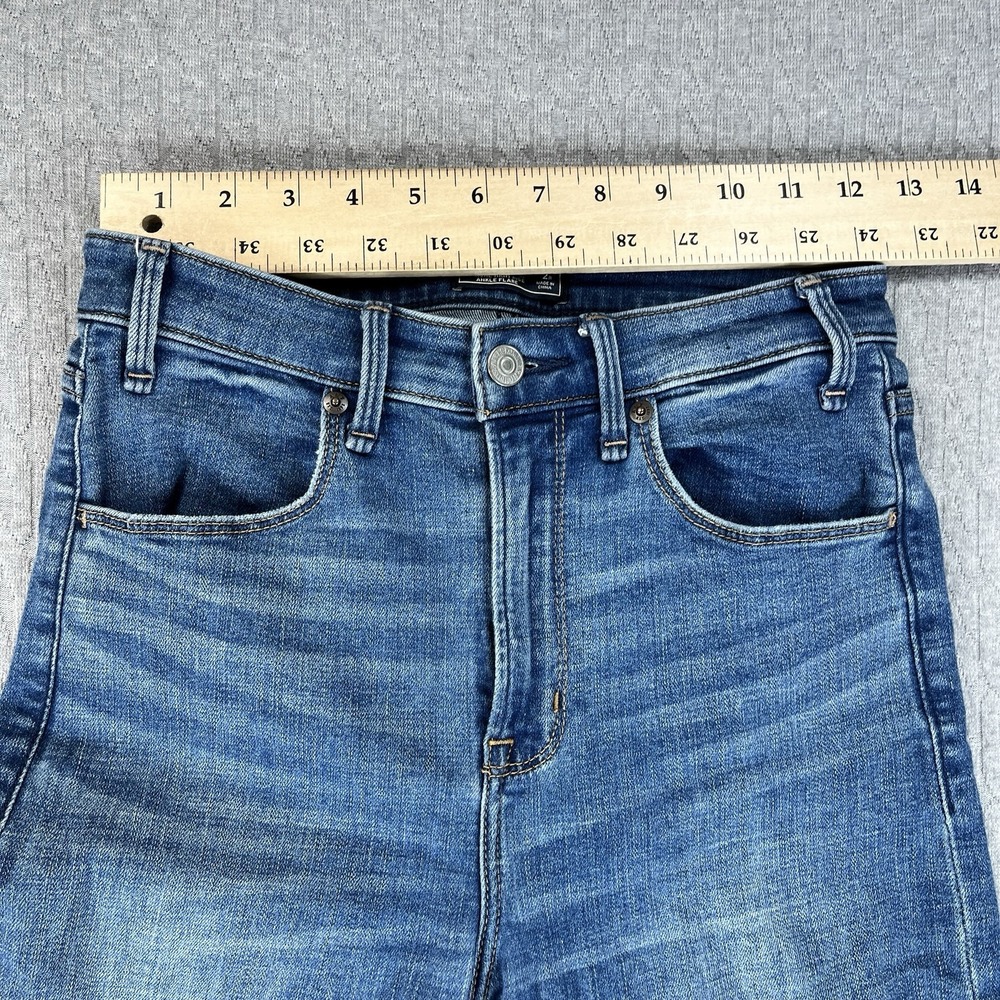 Abercrombie & Fitch Women's Bootcut Jeans in Medium Blue Wash - Picture 4 of 9